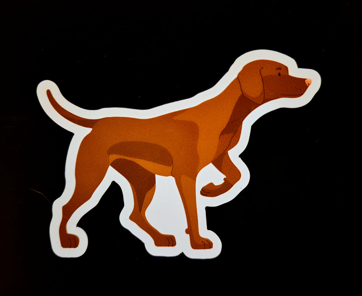 Red Pointer Sticker Pointer Stickers, Magnets and Keychains - Red Bark Shop