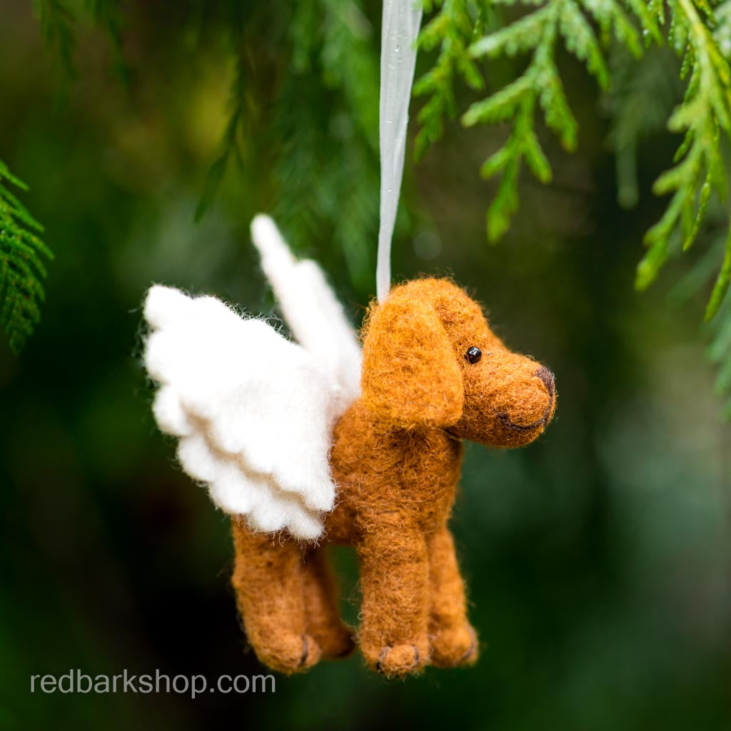 Needle Felted Angel Vizsla with Wings