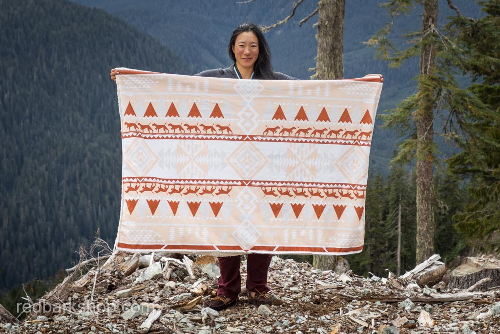 Alpine Fireside Blanket Red Bark Shop
